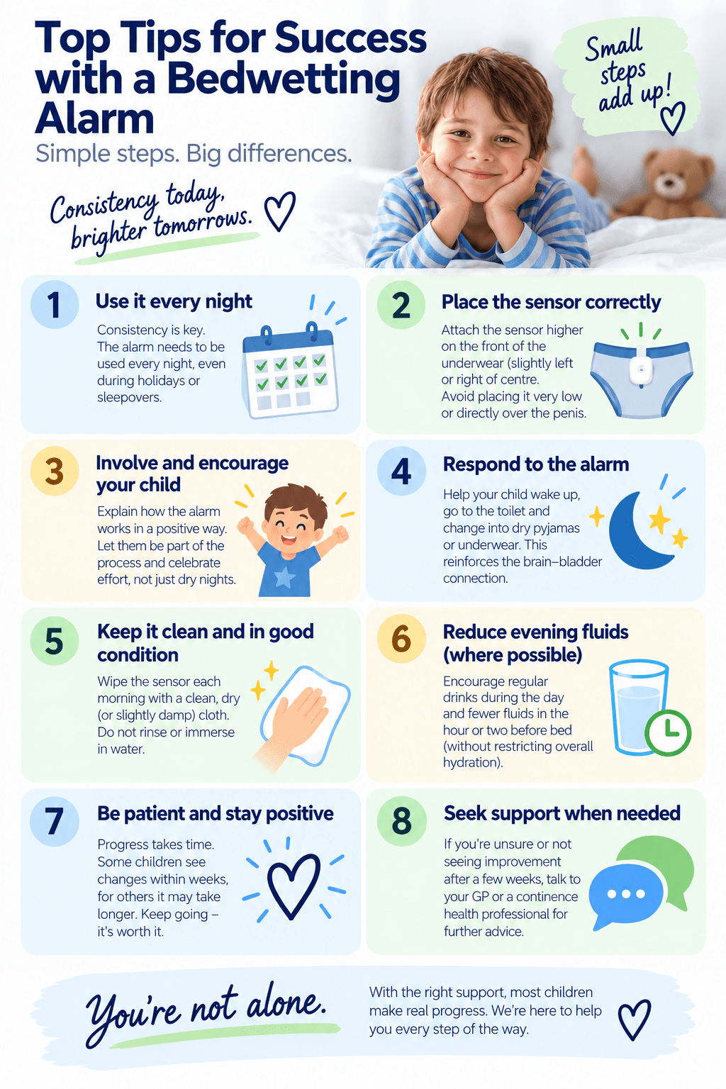 Top Tips for Success with a Bedwetting Alarm - Biomedical Devices Australia